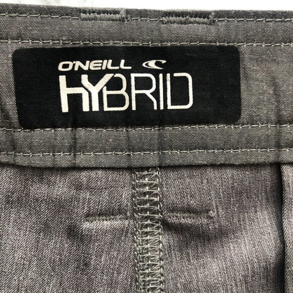 O'Neill Mens Heather Gray Quick Dry Hybrid Shorts, Size 30 waist - Picture 8 of 12